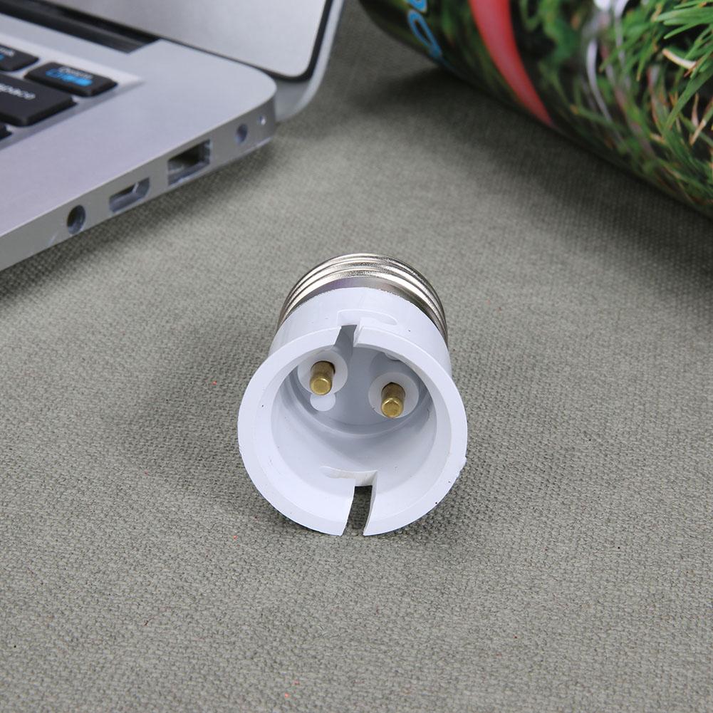 Adaptador de luz E27 a B22, piezas de iluminación, convertidor de plástico ignífugo, adaptador de bombilla, soporte de lámpara