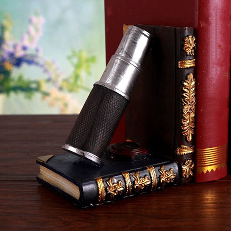 Retro Globe Boekensteunen Door Boekenplank Ambachtelijke Decoraties Kantoor Boek Stand Ornamenten