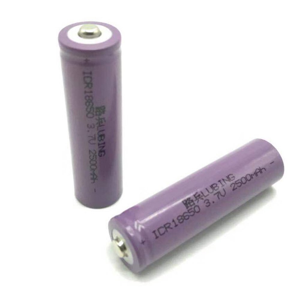 18650 lithium battery 3.7V pointed lithium battery 2500mah high capacity bright flashlight rechargeable battery