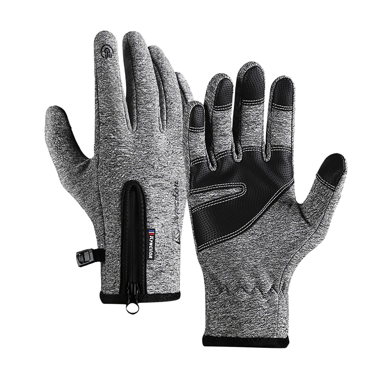 Wandern Winter Fahrrad Fahrrad Radfahren Handschuhe Für Männer Frauen Windstopper Silikon Verhindern Unterhose Weiche Warme Handschuhe Fahrrad Zubehör #35: XL / GY