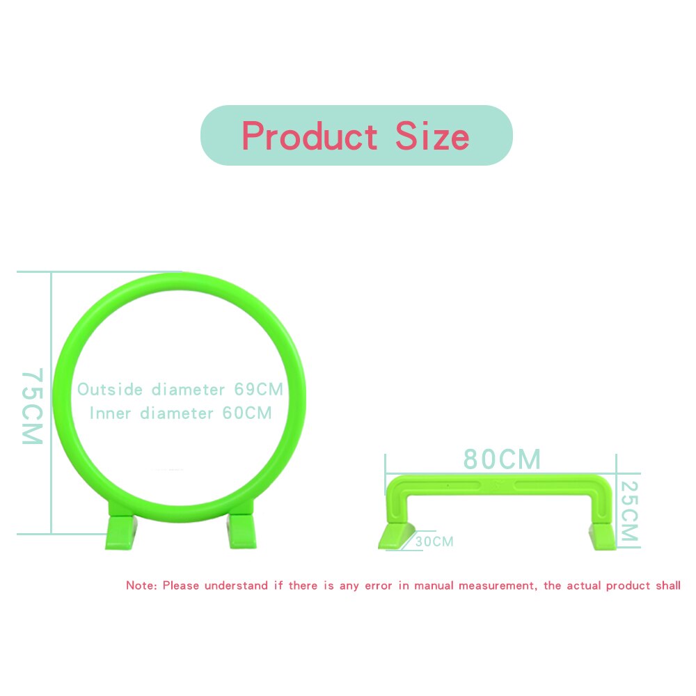 Happymaty Bambino Hurdle Scuola Materna Cerchio di Plastica Giocattolo Trapano Foro Porta Ad Arco Attività All'aperto Attrezzature Sportive Giocattoli per I Bambini zd02