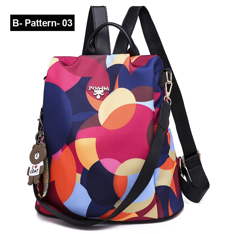 Vadim nuevas mochilas de para mujeres Mochila Oxford impermeable para mujeres antirrobo mochilas de escuela para niñas Mochila Mujer: B-Pattern-03