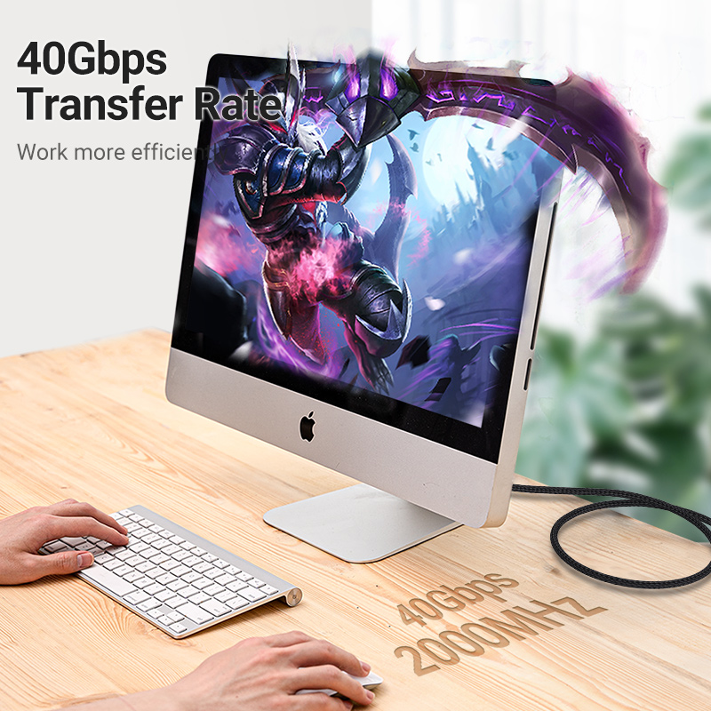 Ventie Cat8 Ethernet Kabel 40Gbps Gaming Hoge Snelheid 2000MHz Dubbel Schild Netwerken Katoenen Draad voor PC Modem router Laptop