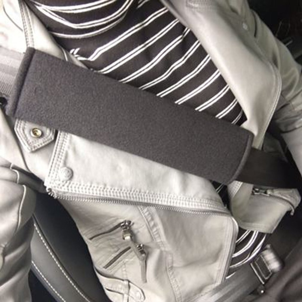 2 Housse D'épaule De Ceinture De Sécurité Style JDM - Broderie Logo Recaro, Noir