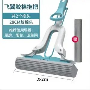 Spons Mop Absorberende Spons Lui Huishoudelijke Hand-Wassen Nat En Droog Mop Echt Mop Voor Wassen Floor Mops Microfiber mop Huishouden: 2 cloth