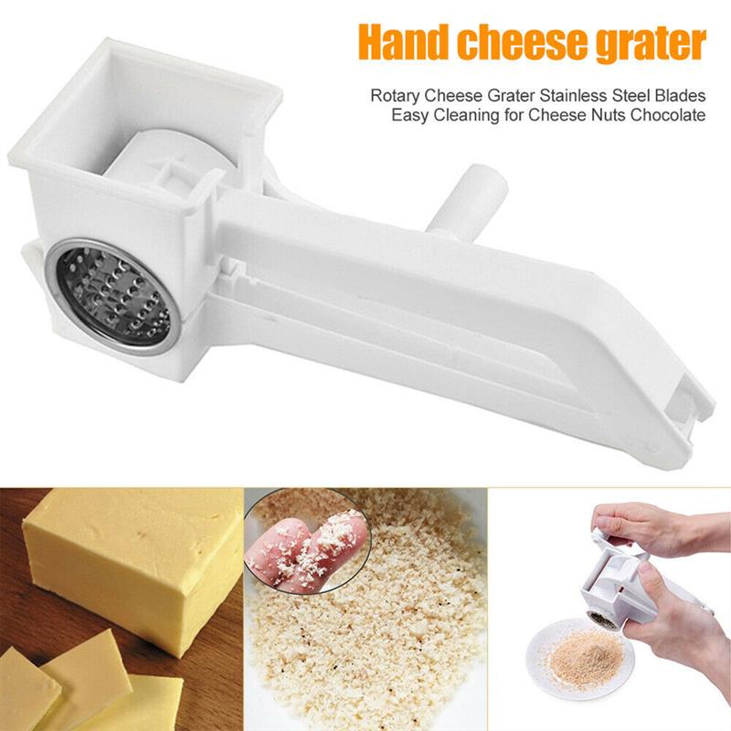 Portable Cheese Grater Mini Manual Hand Crank Stainless Steel Cheese Shredder Food Grater Kitchen Tools