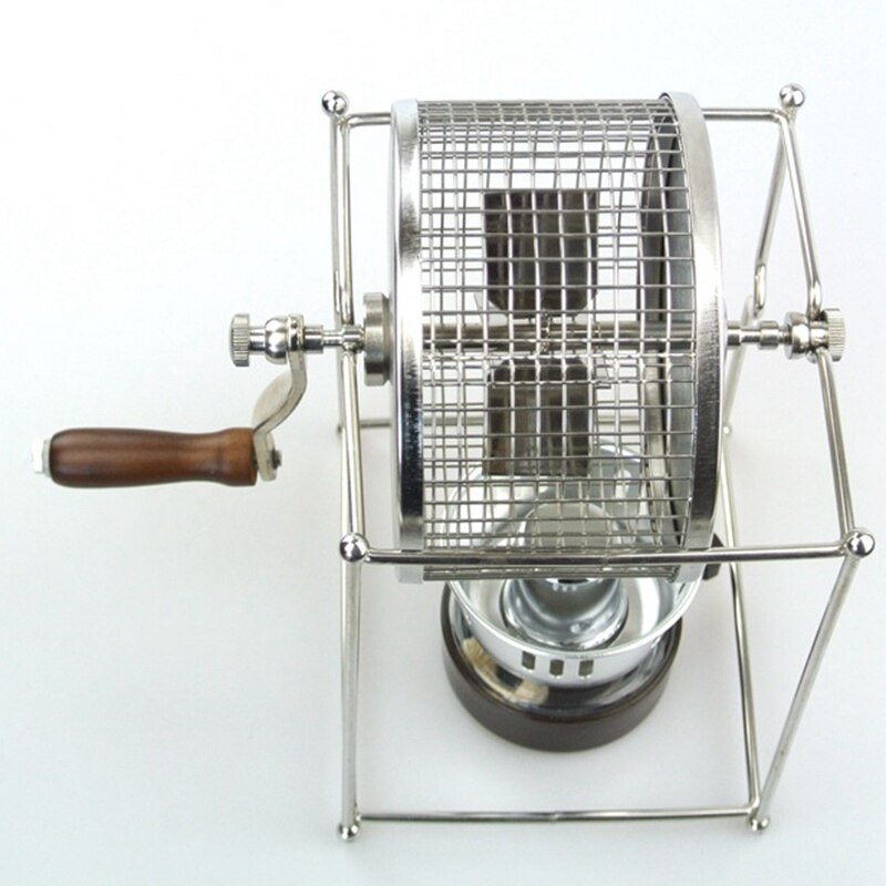 Diy rustfritt stål kaffebønne bakt maskin mini manuelle bønner stekeovn