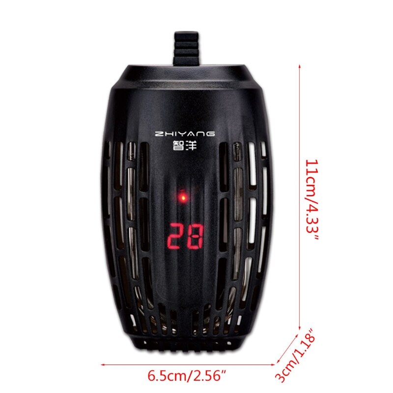 25W/50W/75W/100W Aquarium Heater Fish Tank Turtle Submersible Thermostat Gauge LED Digital Display Automatic Temperature 090C