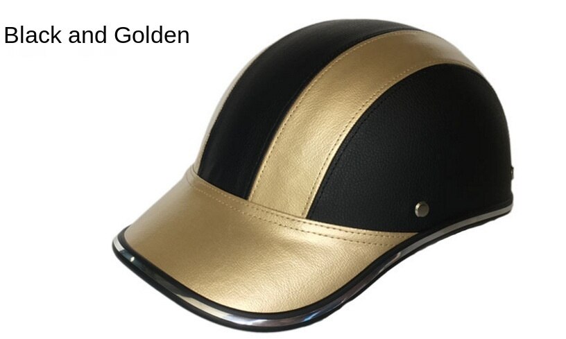 Verstelbare Fiets Fietsen Helm Baseball Cap Anti Uv Veiligheid Fiets Helm Mannen Vrouwen Racefiets Helm Voor Outdoor Mtb Schaatsen: Black gold