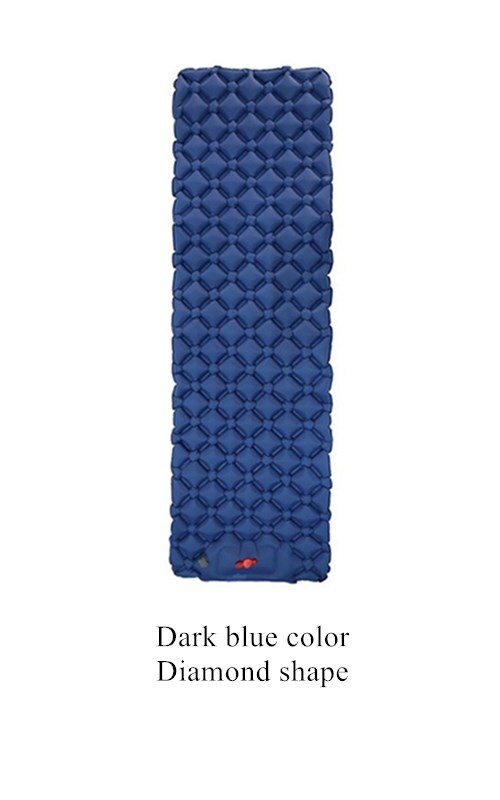 Camping Mat Voet Luchtbed Opblaasbaar Matras Nylon Tpu Slapen Pad Lichtgewicht Vochtbestendige Air Matras Draagbare: D DARK BLUE