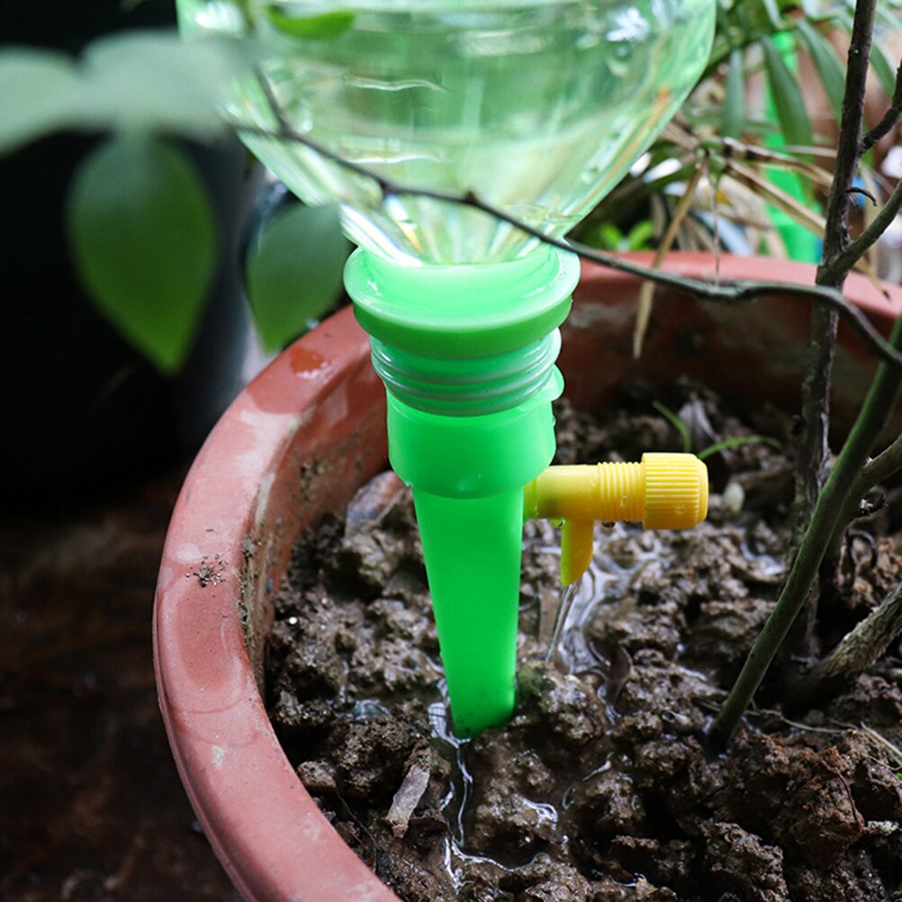 12 Pcs Self Watering Spikes Plant Waterer Automatic Vacation Drip Irrigation Watering Device