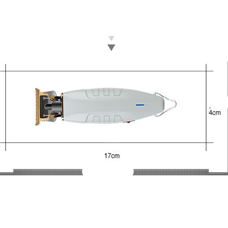 Kemei 1931 T-Outliner Beard Hair Trimmer with T-Blade Mower for All-around Outlining Dry-shaving and Fading Cutter