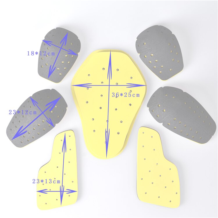 Motorcycle protective gear racing suit built-in anti-fall protective gear shoulder pad elbow, knee, back, chest, upgraded 7-piec