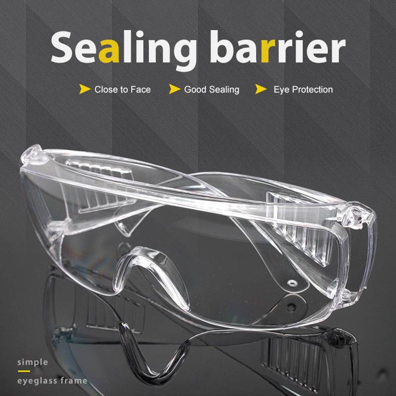 1/3/6Pcs Full Enclosed Goggles Protective Safety Glasses Anti Dust Eye Windproof Anti Dust Goggles Cycling Riding Welding Goggle