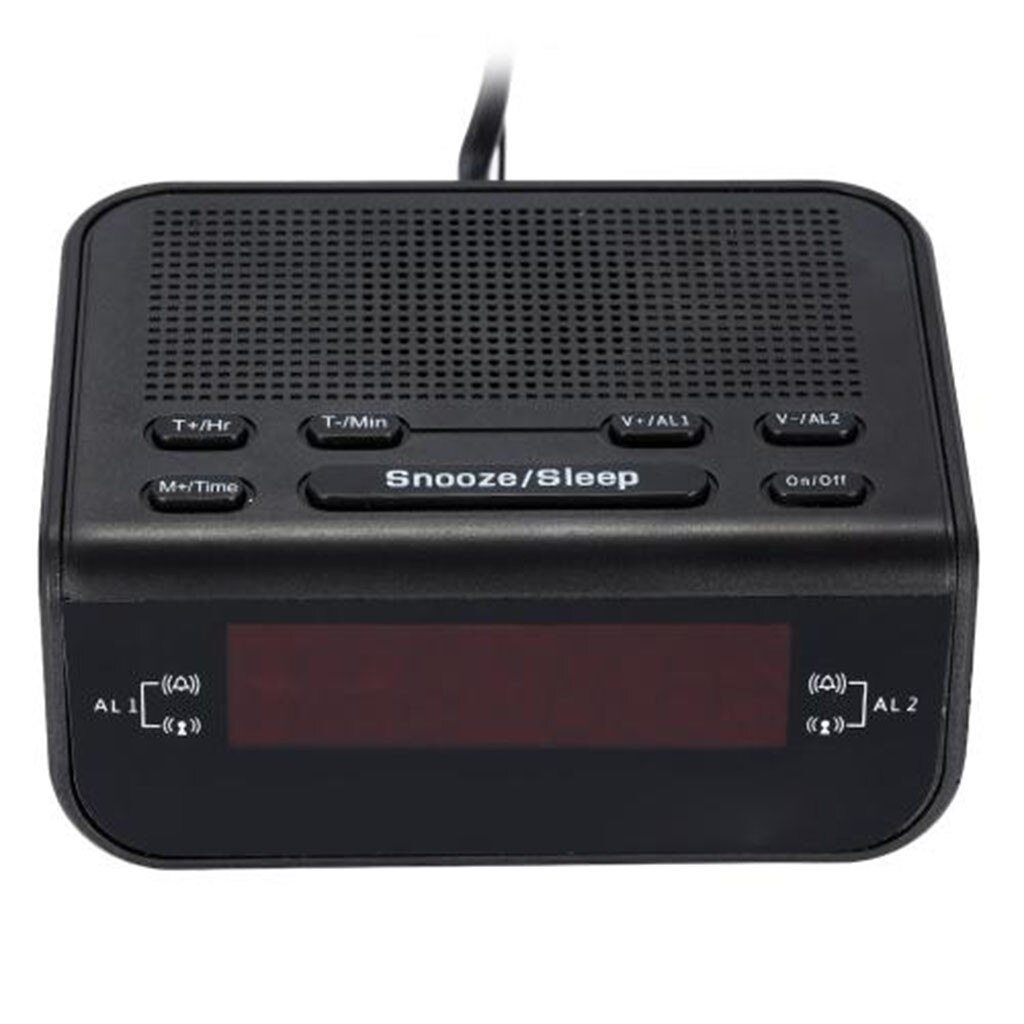 Wekker FM Radio Met Dual Alarm Buzzer Snooze Slaapfunctie LED Tijd Klok mode Leisure praktische Gemak