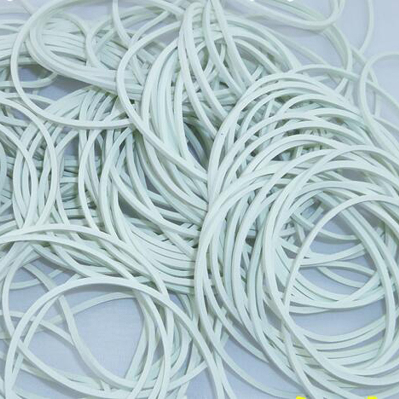 500 Stks/pak 50 Mm Witte Kleur Rubber Band Sterke Elastische Band Briefpapier School Office Home Supply Rubber Tie