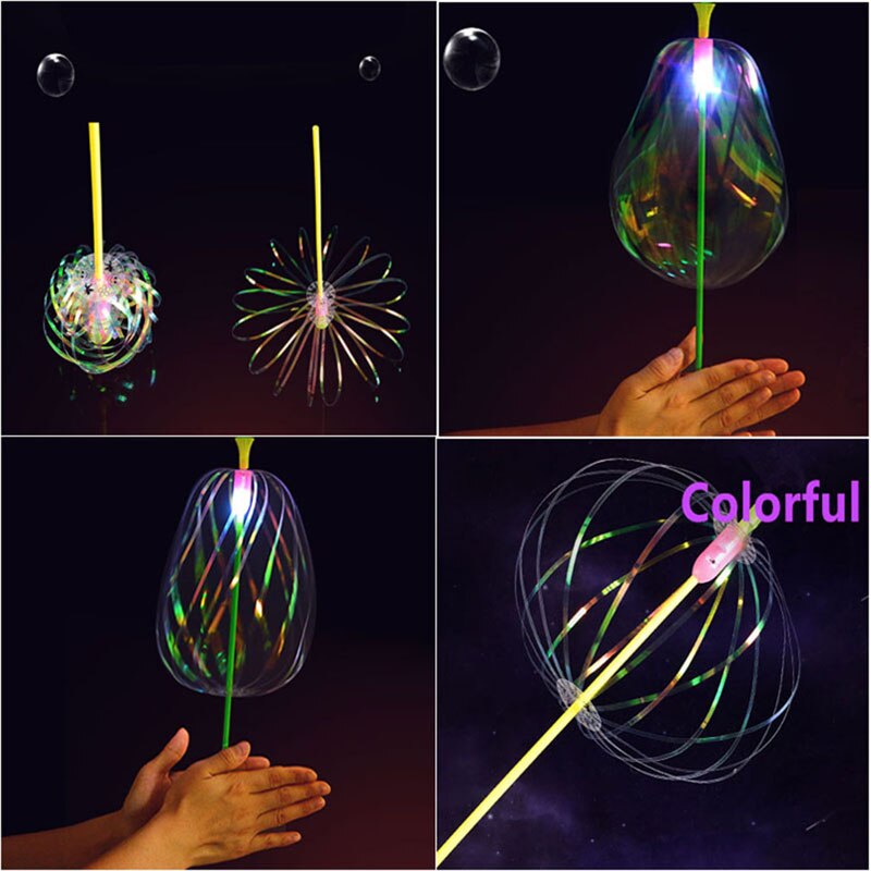 Śmieszne popularne bańka mydlana kolorowe potrząśnięty kij dmuchanie bańka zagraj na zewnątrz aktywne różdżki zabawki rozbawione dla dzieci dziecko dziecko