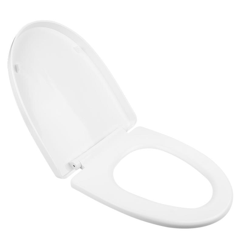 Toilet Seat Quiet Comfortably Soft Closing Function With Protective Cover Easy To Clean Suitable For V-shaped Toilets HWC