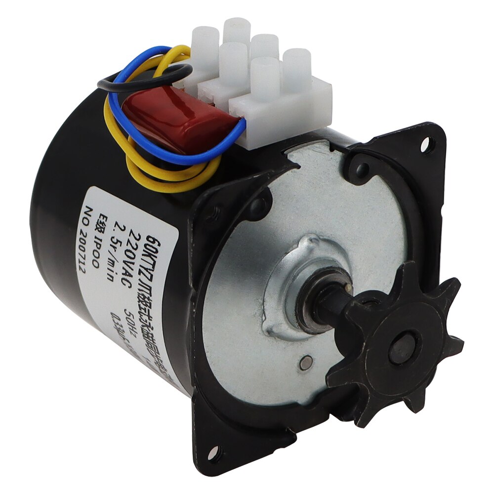 60KTYZ Claw Pole Permanent Magnet Synchronous Motor AC220V 14W 50Hz Micro Gear Motor Low Speed 2.5r/min 30% off