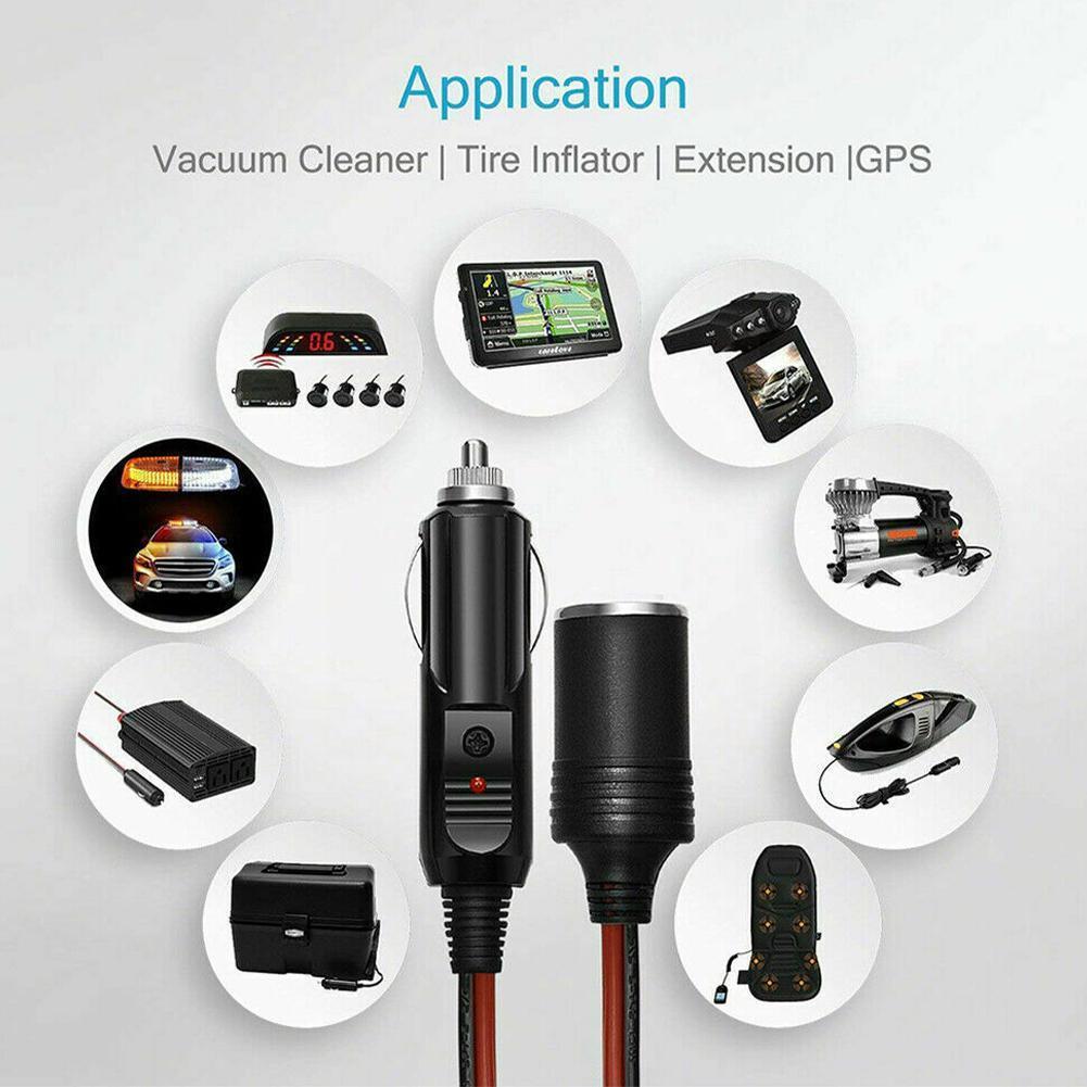5M 12V Auto Verlengkabel Voor Sigarettenaansteker Auto Sigarettenaansteker Universele Socket Verlengsnoer Kabel Adapter 2022 N T9O2