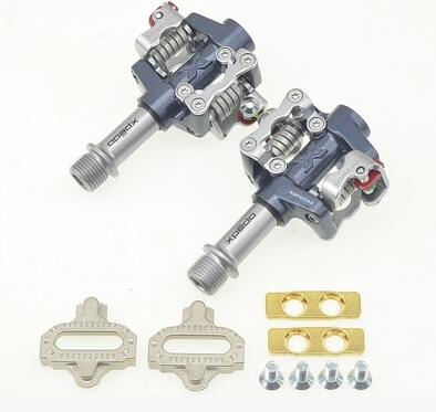 Wellgo Xpedo Bike Clipless Pedals With Cleats SPD XMF07AC Compatible for shimano ultra XT / M780 lock tread MTB Mountain: XMF07AC blue