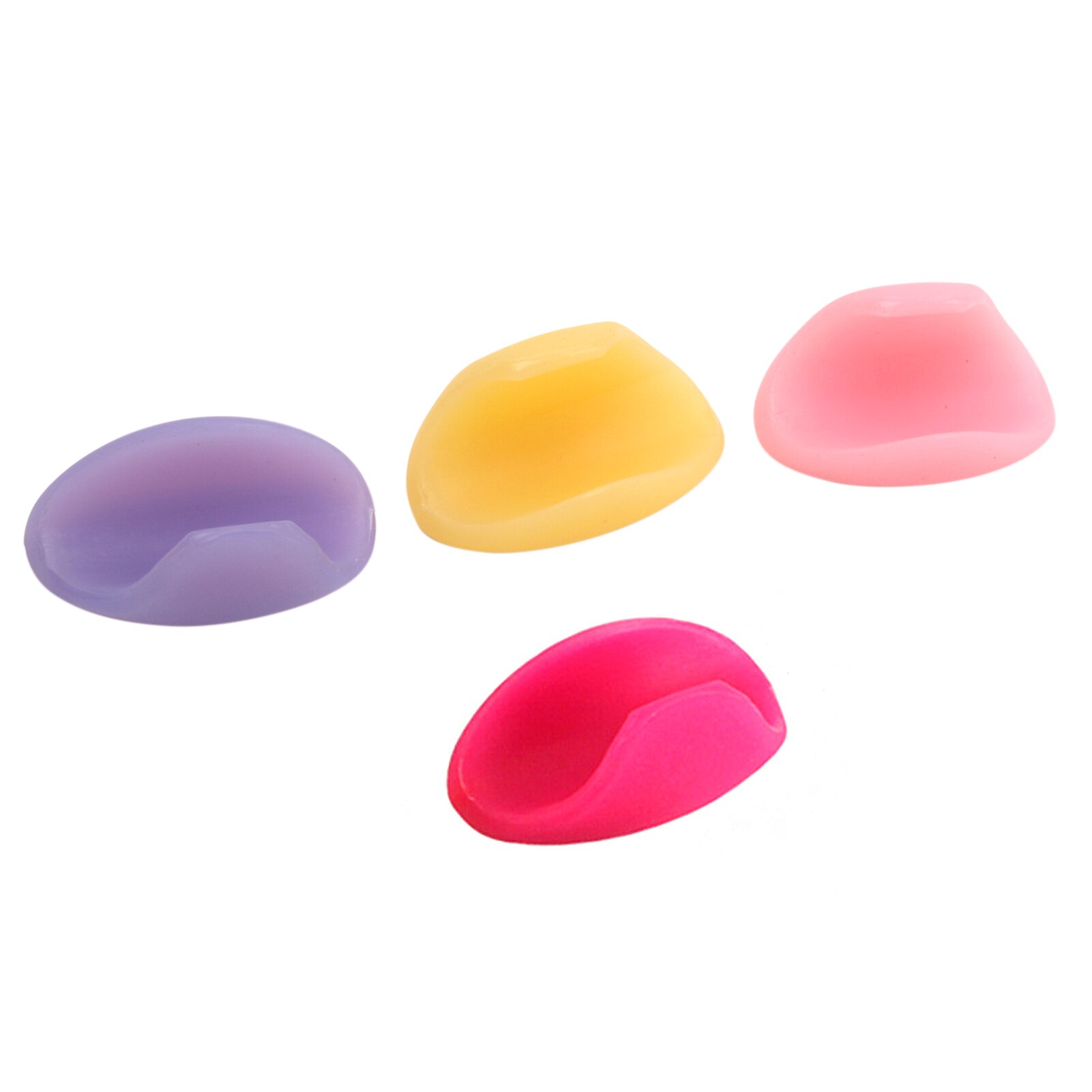 4pcs Flute Thumb Rest Cushion Silicone Finger Cover Flute Wind Instrument Accessories(Random Color )