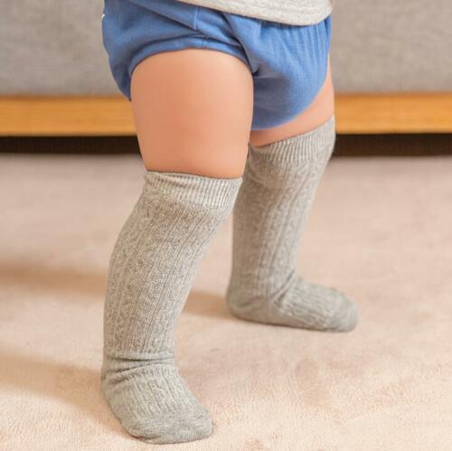 Collants hautes pour bébés filles garçons | Bas pour les genoux et garçons de 0 à 3 ans: Gris / 1T