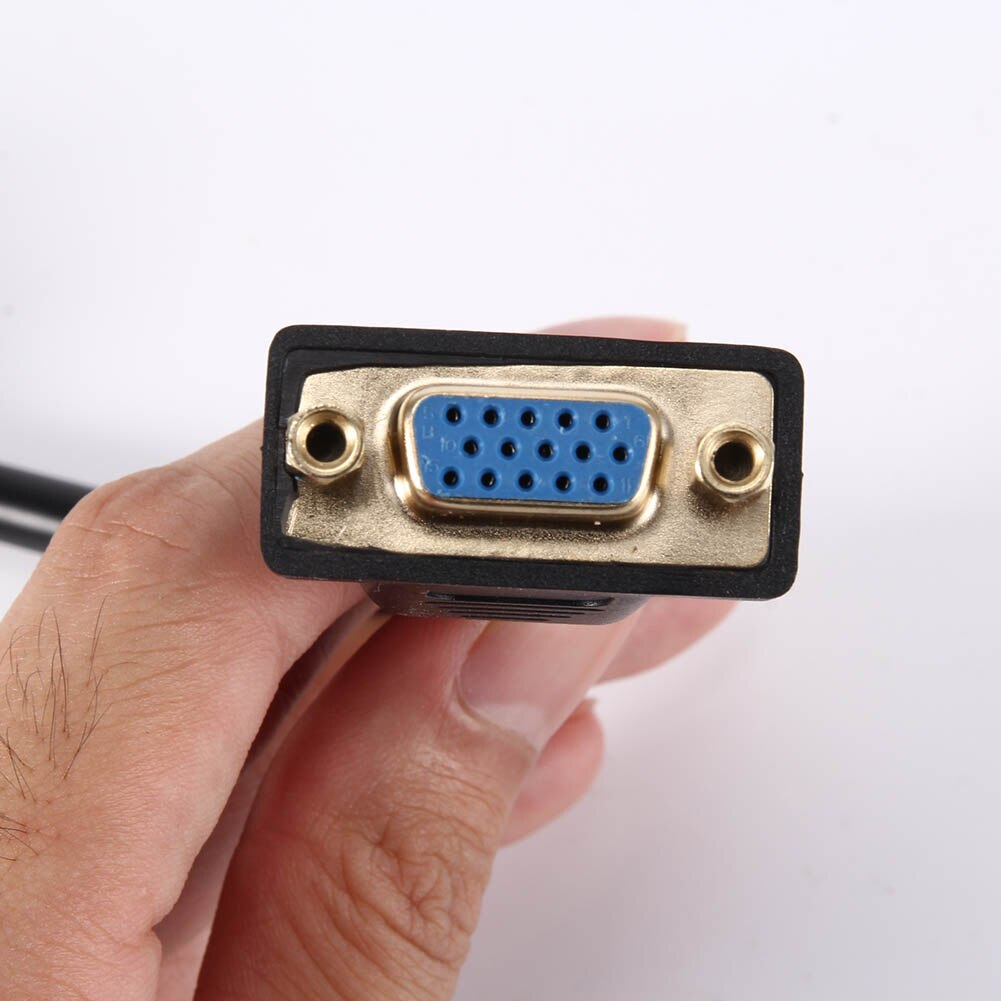 20 Cm Vga Male Naar Vrouwelijke Adapter Kabel Connector 15 Pins Verlengsnoer Voor Monitoren Projector Tv UY8
