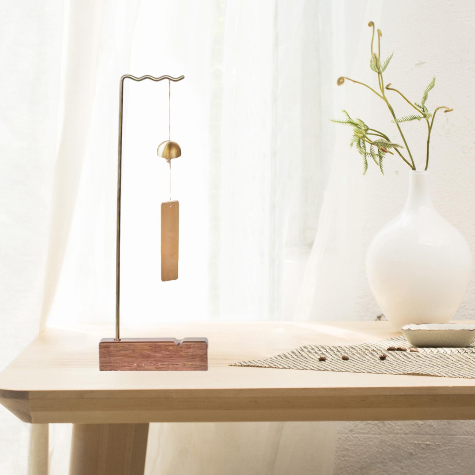 Glockenspielständer, einfache Montage, Holz, multifunktionaler Windspiel, Holzständer, Gongständer für Yoga, Tischplatte, Klassenzimmer, Schlafzimmer, Teestube
