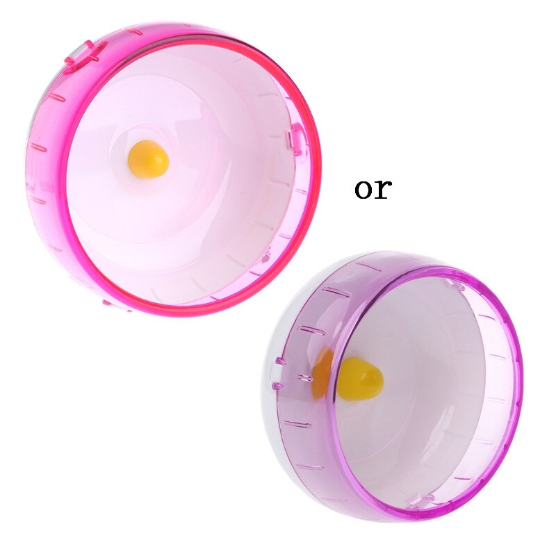 Hamster Mouse Rat Exercise Toys Plastic Silent Running Spinner Wheel Pet Toy: pink