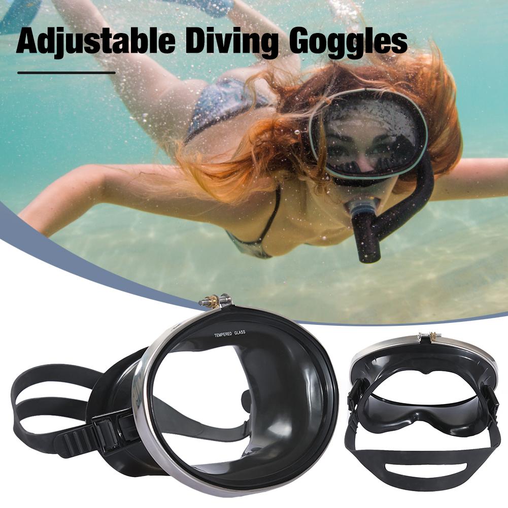 Grote Frame Hd Waterdicht Gehard Glas Rvs Duiken Bril Visser Zwembril Snorkelen Apparatuur Masker