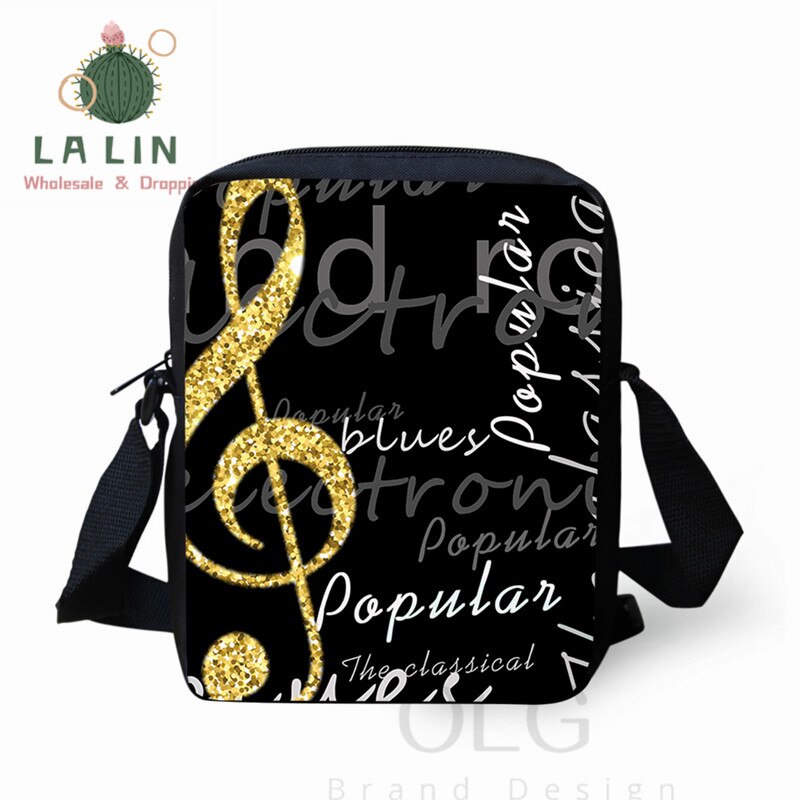 LANLIN Klavier Musik Note Frauen Mini Umhängetasche Handtaschen Teen Mädchen Schulter Schule Taschen Kleine Messenger Tasche Stachel Mochila