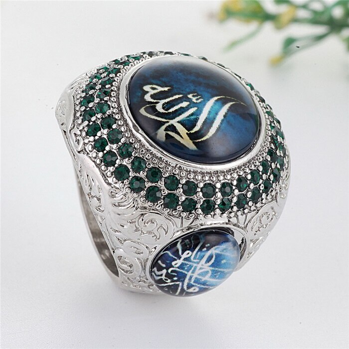 Championship Rings Cool Punk Style Round Stone Ring Men Alloy Carved Rings For Boys C5X808: 10