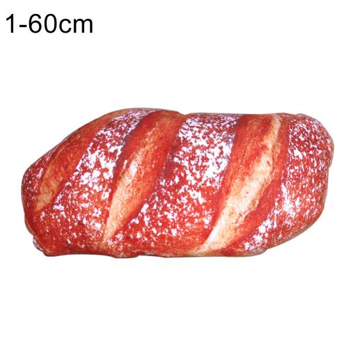 Creativo 3D Simulare prosciutto Burro di Sesamo Pannello Modello di Bambola di Pezza Bambini Regalo di Nuovo Cuscino Complementi Arredo Casa: 60cm rosso Bread