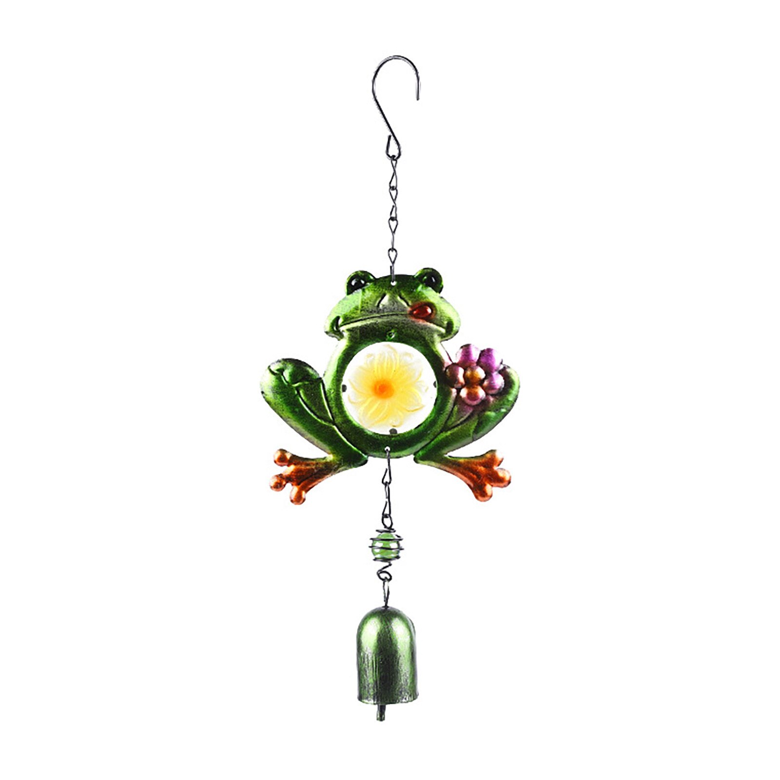 Wind Chime Exquisite Lovely Portable Garden Decoration Frog Wind Chime Garden Pendant For Courtyard Wind Chime