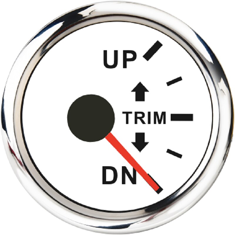 Marin trimmätare up-dn båt utombordare motor trim indikator mätare vattentät vänster / höger sida trim mätare 12v/24v