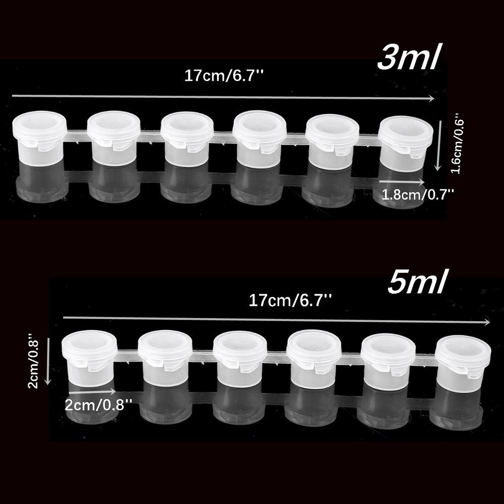 tapb 2/3/5 ml Empty Oil Painting Box Mini Palette Draw Pigment Pots Painting Acrylic Paint Supplies For Drawing