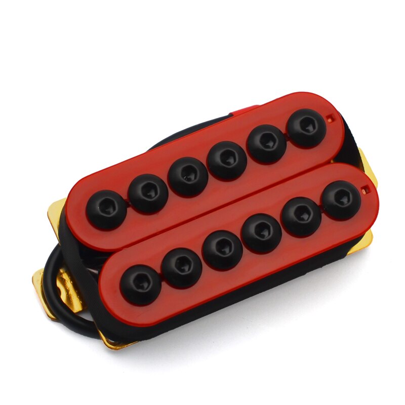 Adjustable Metal Double Coil Electric Guitar Pickups Humbucker Punk Red