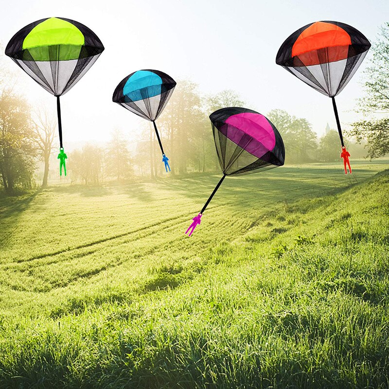 Hand Werfen Mini Soldat Fallschirm Lustige Spielzeug Kind Im Freien Spiel Spielen Pädagogisches Spielzeug Fliegen Fallschirm Sport für Kinder Spielzeug