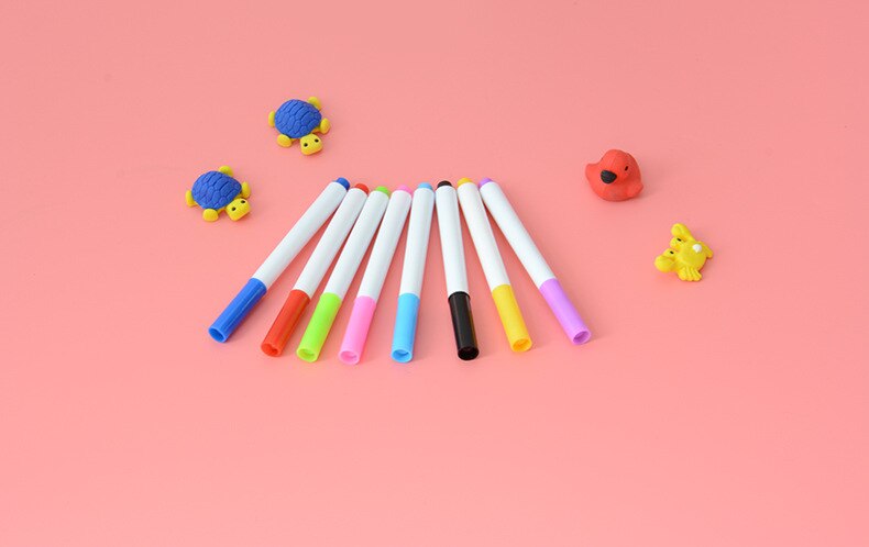 8 Aquarel Pennen Whiteboard Marker Pennen Fine Nib Pen Rubber Markers Schrijven Water-Kleur Borstel Water Kleur Pen