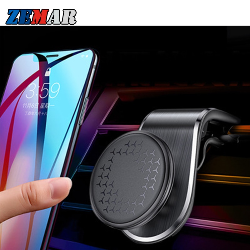 360 Car Air Outlet Magnetic Mobile Phone Holder for Mercedes Benz W204 W203 W205 Accessories W213 W212 CLA GLA A class W176 AMG