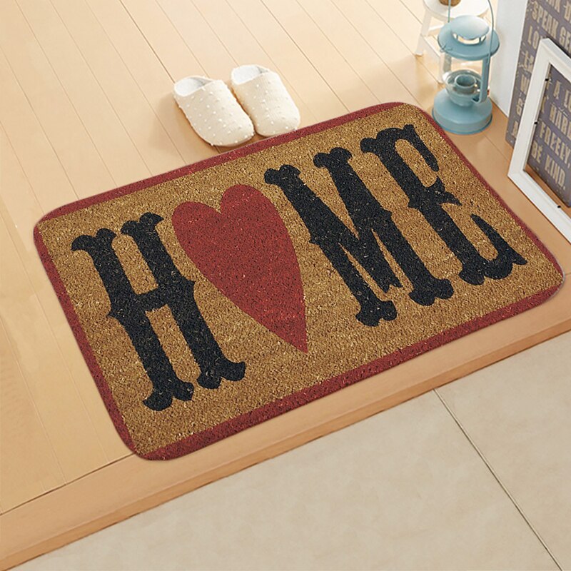 40x60cm Fleece Tür Matte Brief Hund Gedruckt Fußmatte Anti-slip Eingang Fußmatten für Schlafzimmer Badezimmer vintage Teppich Teppich