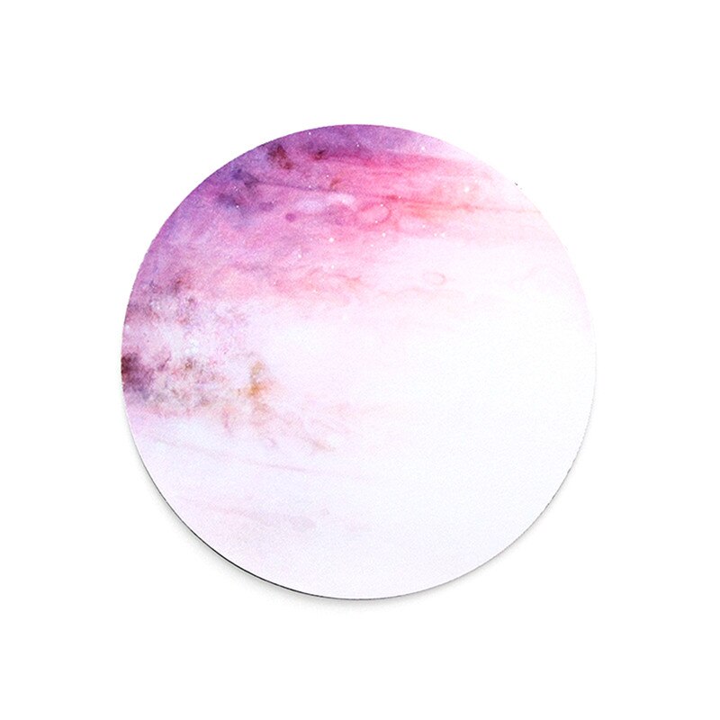 Gaming Mouse Pads Beautiful Romantic Computer Mouse Padding Mat Ultra Soft Natural Rubber Planet Series Mice Pad Round: Yellow