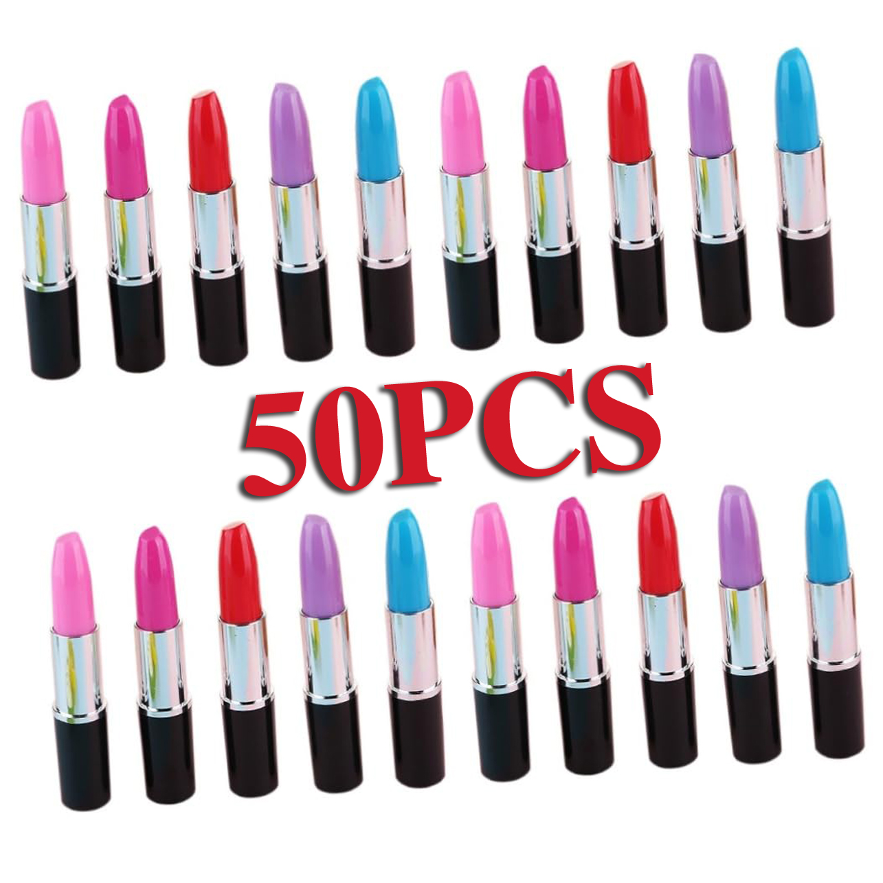 50 stuks lippenstift balpen creatieve mooie balpen lippenstift tekenpen meisje cadeau voor thuis winkel school