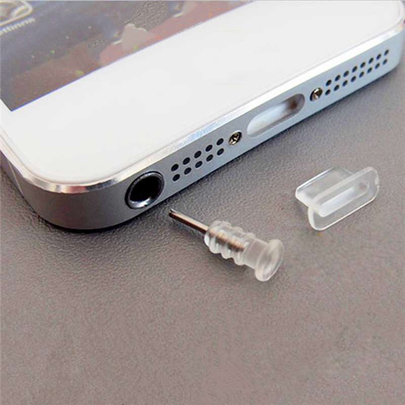 anti colonna vertebrale Della Polvere USB C fori di Ricarica Jack da 3.5mm per Cuffie in silicone di Tipo C Porta di Protezione Della Spina Della Polvere per Samsung s9 per Huawei