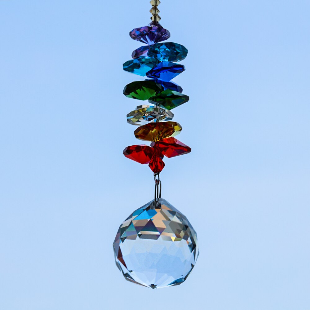 30mm Lamp Ball Prism Crystal Ball Sun catcher Rainbow Maker Window Hanging Ornament Sun Catcher Home Garden Decor