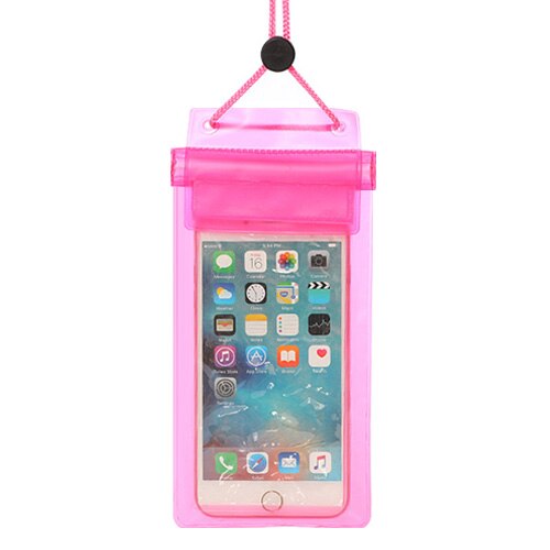 Universele Waterdichte Telefoon Case Voor Iphone 11 Pro Xs Max Xr X 8Plus 7 6S Samsung Mobiele Telefoon bag Cover Coque Water Proof Pouch: Pink