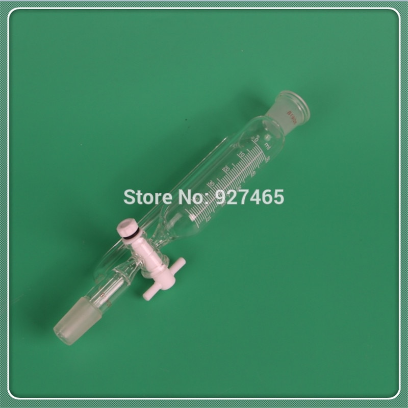 50ml Constant Pressure Funnel,Separatory Funnel Constant Pressure with PTFE stopcock and scale,19/26 joint