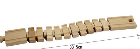 1PCS Miniatur Holz zug Schalter Track gesetzt Runden Plattenspieler Pädagogisches Spielzeug Jungen/Kinder Spielzeug fit Thomas und Brio: 1pcs number 13