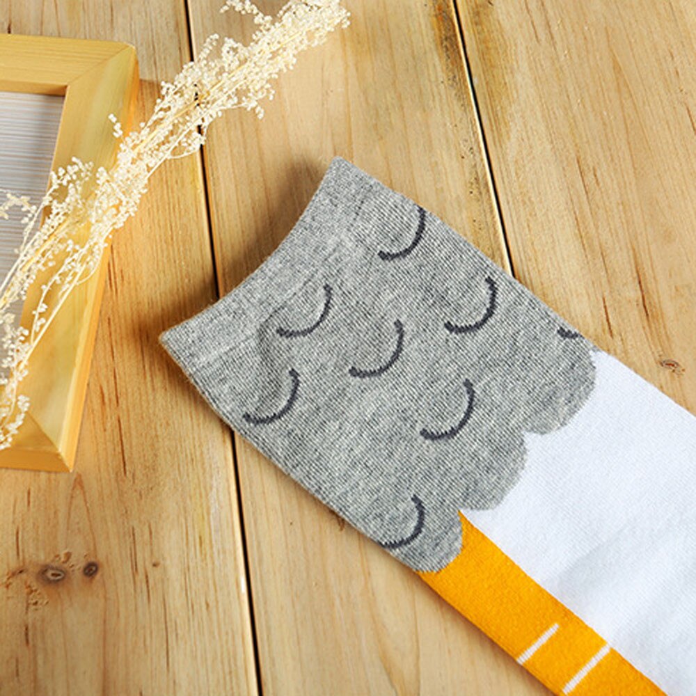 Funny 3D Chicken Toe Feet Socks Cartoon Animal Thigh Socks With Chicken Print toe Women Men Feet Thigh Socks#p8